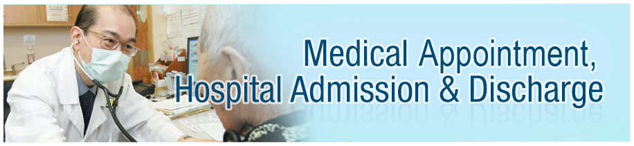 Medical Appointment, Hospital Admission and Discharge